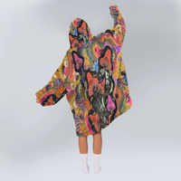 Load image into Gallery viewer, Mushroom Mystic Eyes Blanket Hoodie
