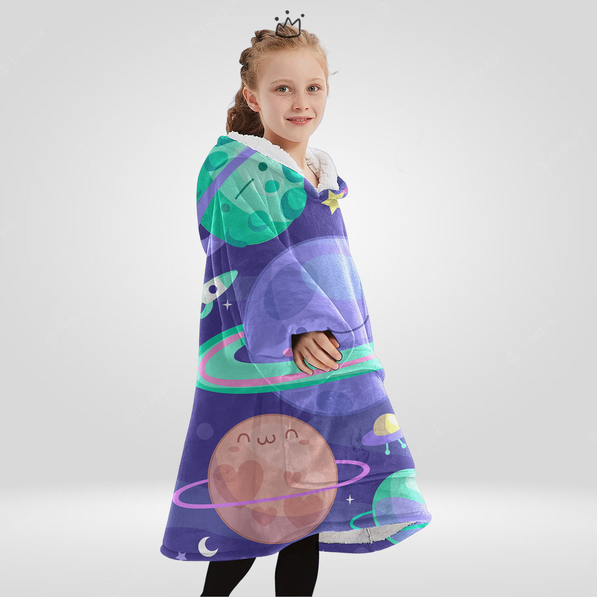 Kids Space Cadet Blanket Hoodie