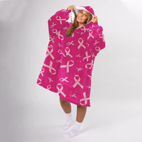 Load image into Gallery viewer, The Pink Ribbon Blanket Hoodie
