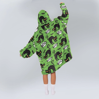 Load image into Gallery viewer, Angry Cat Blanket Hoodie
