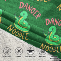 Load image into Gallery viewer, Cute Green Snake Blanket Hoodie
