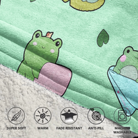 Load image into Gallery viewer, Froggy Blanket Hoodie
