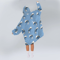 Load image into Gallery viewer, Smurf Cat Blanket Hoodie
