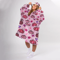 Load image into Gallery viewer, Breast Cancer Awareness Blanket Hoodie
