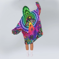 Load image into Gallery viewer, Psychedelic Mushroom Blanket Hoodie
