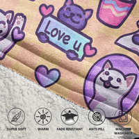 Load image into Gallery viewer, Wholesome Cats Blanket Hoodie
