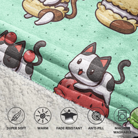 Load image into Gallery viewer, Meowcaron Blanket Hoodie
