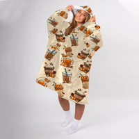 Load image into Gallery viewer, Fall Coffee Blanket Hoodie
