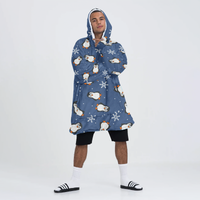 Load image into Gallery viewer, Chill Penguin Blanket Hoodie
