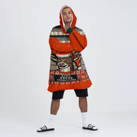 Load image into Gallery viewer, Blitzin Orange Blanket Hoodie
