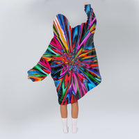 Load image into Gallery viewer, Hippie Tie Dye Blanket Hoodie - Hippie Gifts
