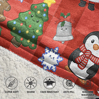 Load image into Gallery viewer, Christmas Cuties Blanket Hoodie
