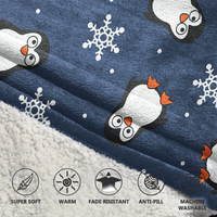 Load image into Gallery viewer, Chill Penguin Blanket Hoodie
