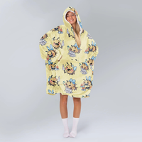 Load image into Gallery viewer, Chaotic Bees Blanket Hoodie
