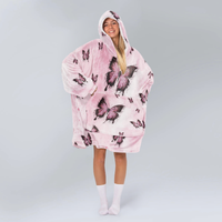 Load image into Gallery viewer, To My Daughter Butterfly Blanket Hoodie
