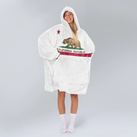 Load image into Gallery viewer, California Flag Blanket Hoodie
