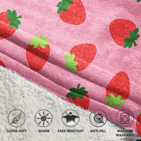 Load image into Gallery viewer, Strawberry Blanket Hoodie
