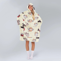 Load image into Gallery viewer, Cute Funny Cat Blanket Hoodie
