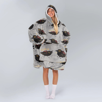 Load image into Gallery viewer, Walden the Crow Blanket Hoodie
