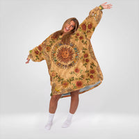 Load image into Gallery viewer, Yellow Sun and Moon Blanket Hoodie
