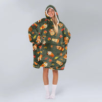 Load image into Gallery viewer, Fall Drinks Blanket Hoodie
