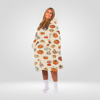 Load image into Gallery viewer, Pumpkin Blanket Hoodie
