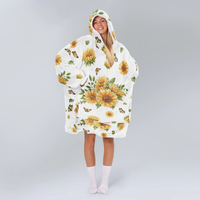 Load image into Gallery viewer, To My Daughter Sunflowers Blanket Hoodie

