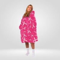Load image into Gallery viewer, The Pink Ribbon Blanket Hoodie
