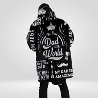 Load image into Gallery viewer, The Best Dad in the World - Gifts for Dad, Dad Wearable Blanket from Daughter or Son
