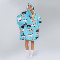 Load image into Gallery viewer, Danger Kitty Blanket Hoodie
