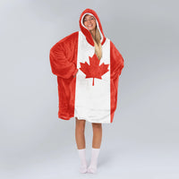 Load image into Gallery viewer, Canada Flag Blanket Hoodie
