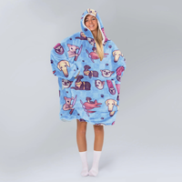 Load image into Gallery viewer, Iconic Dog Memes Blanket Hoodie
