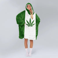 Load image into Gallery viewer, Canada Green Flag Blanket Hoodie
