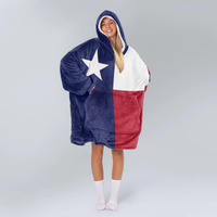 Load image into Gallery viewer, Texas Flag Blanket Hoodie
