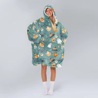 Load image into Gallery viewer, Cute Halloween Blanket Hoodie
