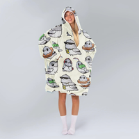 Load image into Gallery viewer, Cute Pigeon Blanket Hoodie
