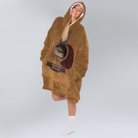 Load image into Gallery viewer, Wooden Guitar Blanket Hoodie - Gift for Guitar Lovers
