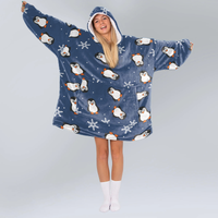 Load image into Gallery viewer, Chill Penguin Blanket Hoodie
