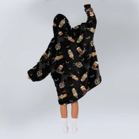 Load image into Gallery viewer, Skeleton Drinks Blanket Hoodie

