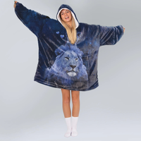 Load image into Gallery viewer, To My Daughter Lion Blanket Hoodie
