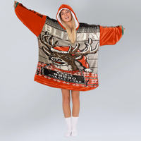 Load image into Gallery viewer, Blitzin Orange Blanket Hoodie
