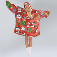 Load image into Gallery viewer, Christmas Cuties Blanket Hoodie
