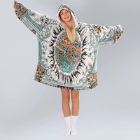 Load image into Gallery viewer, Burning Sun Blanket Hoodie
