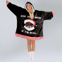 Load image into Gallery viewer, Ask Your Mom Blanket Hoodie
