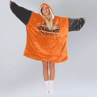 Load image into Gallery viewer, Sundays are for Stripes Blanket Hoodie
