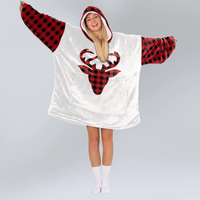 Load image into Gallery viewer, Merry Christmas Blanket Hoodie
