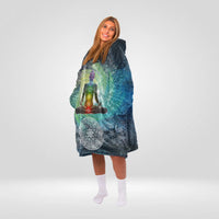 Load image into Gallery viewer, Chakra Yoga Blanket Hoodie

