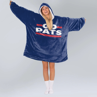 Load image into Gallery viewer, Go Pats Blanket Hoodie
