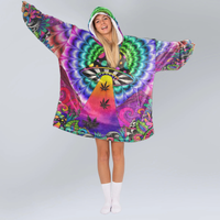 Load image into Gallery viewer, Psychedelic Mushroom Blanket Hoodie
