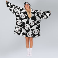 Load image into Gallery viewer, Cute Panda Blanket Hoodie
